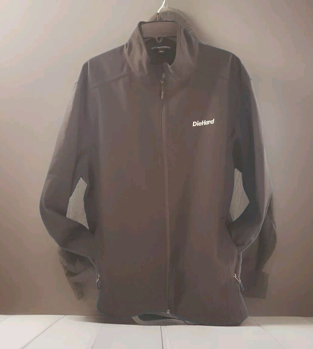 Me S 2xl Soft Shell Jacket Die Hard By Port Authority Black Zipped Pockets